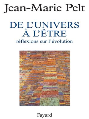 cover image of De l'Univers à l'être